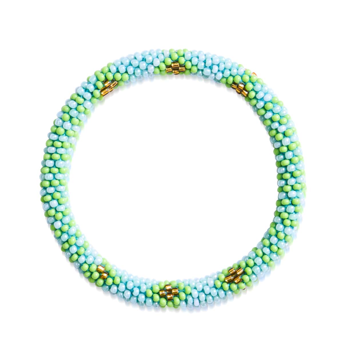 Pins givrés | Bracelet de perles de verre de l'Himalaya